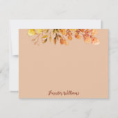 エレガントヴィンテージ植物体離れの構造 ノートカード (正面)