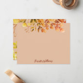 エレガントヴィンテージ植物体離れの構造 ノートカード (正面/裏面インサイチュ)