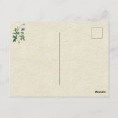 エレガントヴィンテージ植物忘れ私は花ではない ポストカード (裏面)