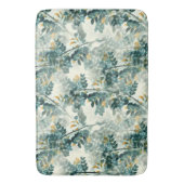 エレガントヴィンテージ植物性フローライラストレーション バスマット (正面縦)