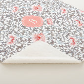 エレガントヴィンテージ植物色 シェルパブランケット (3/4)