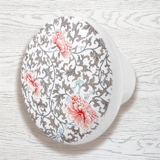 エレガントヴィンテージ植物色 セラミックノブ