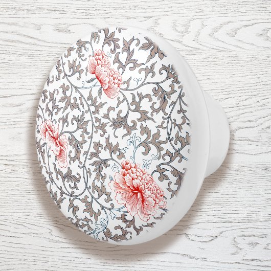 エレガントヴィンテージ植物色 セラミックノブ