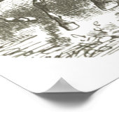 エレガントヴィンテージ母とベビーホースランニングズ ポスター (角)