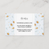 エレガントヴィンテージ水彩デイジー 名刺 (裏面)