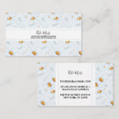 エレガントヴィンテージ水彩デイジー 名刺 (正面/裏面)