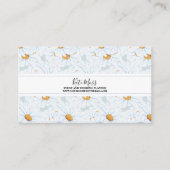 エレガントヴィンテージ水彩デイジー 名刺 (正面)