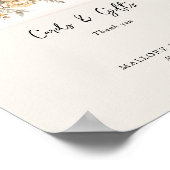 エレガントヴィンテージ水彩結婚式カードとギフト ポスター (角)