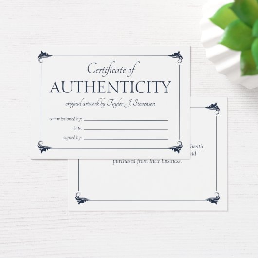 エレガントヴィンテージ海軍信用証明書 (デスク)