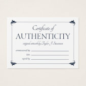 エレガントヴィンテージ海軍信用証明書 (正面)