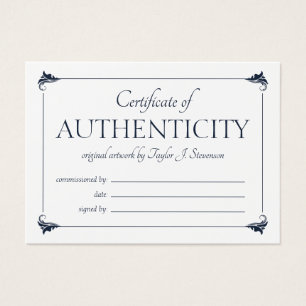 エレガントヴィンテージ海軍信用証明書