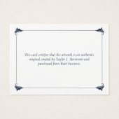 エレガントヴィンテージ海軍信用証明書 (裏面)