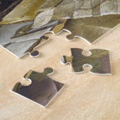 エレガントヴィンテージ猫と可愛い子猫 ジグソーパズル (側面)