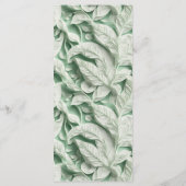 エレガントヴィンテージ白緑葉書道 メニュー (裏面)