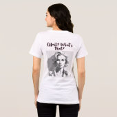 エレガントヴィンテージ白黒 トライブレンドTシャツ (裏面全面)
