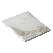 エレガントヴィンテージ真珠 ノートパッド (アングル)