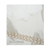 エレガントヴィンテージ真珠 ノートパッド (正面)