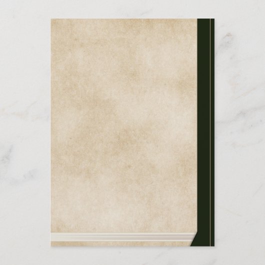 エレガントヴィンテージ章ペー結婚ジのカード挿入 エンクロージャーカード (裏面)