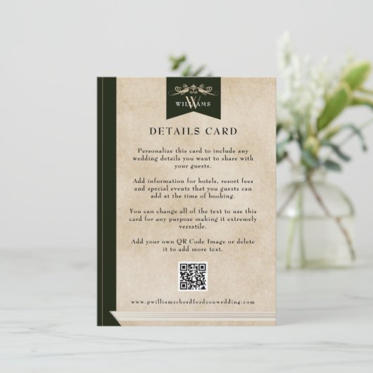 エレガントヴィンテージ章ペー結婚ジのカード挿入 エンクロージャーカード (スタンド正面)