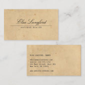エレガントヴィンテージ紙名刺 名刺 (正面/裏面)