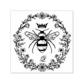 エレガントヴィンテージ素朴クラウンハニークイーンビービー セルフインキングスタンプ (デザイン)