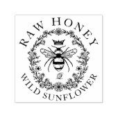 エレガントヴィンテージ素朴クラウンハニークイーンビービー セルフインキングスタンプ (デザイン)