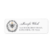 エレガントヴィンテージ素朴クラウンハニークイーンビービー ラベル (正面)