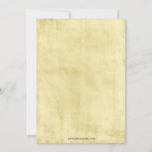 エレガントヴィンテージ素朴リハーサルディナー招待状 招待状 (裏面)