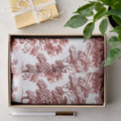 エレガントヴィンテージ素朴レッドウマズカントリートイル 薄葉紙 (ギフト)