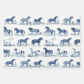 エレガントヴィンテージ素朴馬がトイルを生む ラッピングペーパーシート (正面)