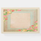 エレガントヴィンテージ結婚バラ ゲストブック (裏面)