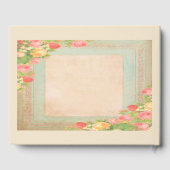 エレガントヴィンテージ結婚バラ ゲストブック (裏面)