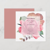 エレガントヴィンテージ結婚バラ プログラム (正面/裏面)