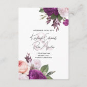 エレガントヴィンテージ結婚フローラの詳細 エンクロージャーカード (裏面)