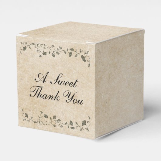 エレガントヴィンテージ結婚フローラライブラリ フェイバーボックス (正面サイド)