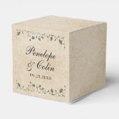 エレガントヴィンテージ結婚フローラライブラリ フェイバーボックス (裏面サイド)