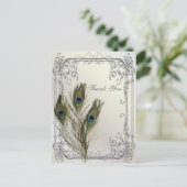 エレガントヴィンテージ結婚フローラ感謝してい君 ポストカード (スタンド正面)