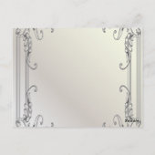 エレガントヴィンテージ結婚フローラ感謝してい君 ポストカード (裏面)