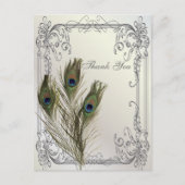 エレガントヴィンテージ結婚フローラ感謝してい君 ポストカード (正面)