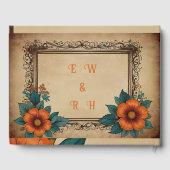 エレガントヴィンテージ結婚フローラ ゲストブック (裏面)