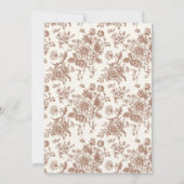 エレガントヴィンテージ結婚フローラ 招待状 (裏面)