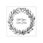 エレガントヴィンテージ結婚リース ラバースタンプ (インプリント)