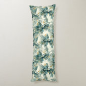 エレガントヴィンテージ緑葉葉寝具 ボディピロー (裏面 (縦))