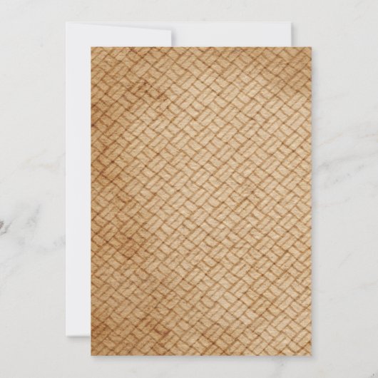 エレガントヴィンテージ自転車の性別の表示 招待状 (裏面)