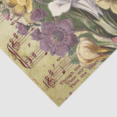 エレガントヴィンテージ花エンジェルと音楽ノート 薄葉紙 (詳細)
