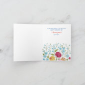 エレガントヴィンテージ花最高の母さん幸せな母の日 カード (内部)