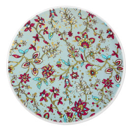 エレガントヴィンテージ花模様 セラミックノブ