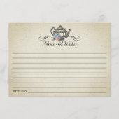 エレガントヴィンテージ茶パーティー アドバイスカード (正面)