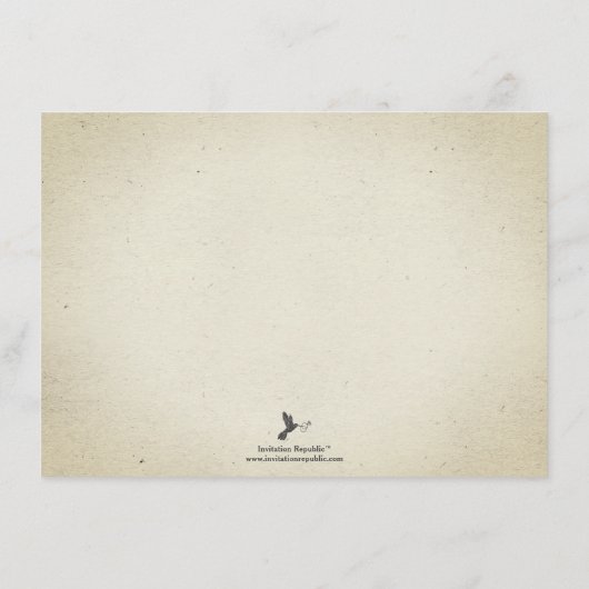 エレガントヴィンテージ茶パーティー アドバイスカード (裏面)