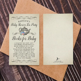 エレガントヴィンテージ茶パーティー |ブックリクエスト エンクロージャーカード